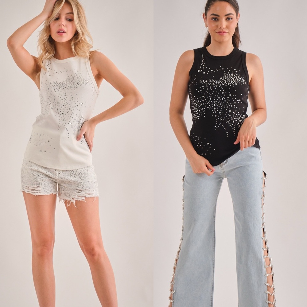 Ximena Embellished Tank Top - Picture 3 of 5
